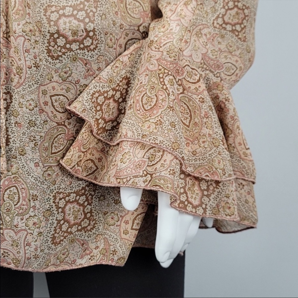 Sandro Ruffle Long Sleeve Top - Picture 3 of 7
